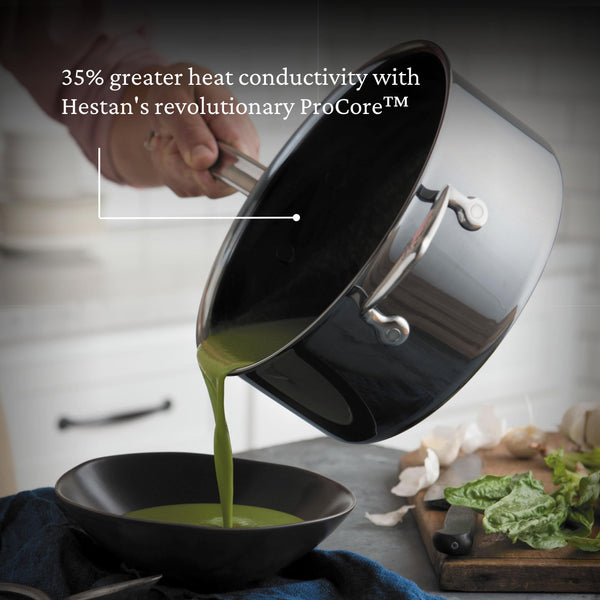 Hestan Nanobond 4-Quart Covered Saucepan With Helper Handle