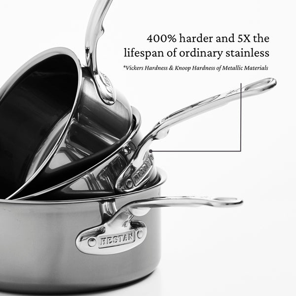 Hestan Nanobond 4-Quart Covered Saucepan With Helper Handle
