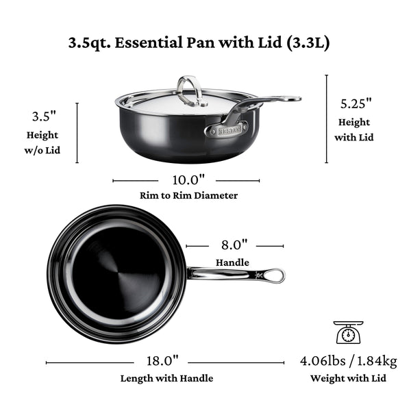 Hestan Nanobond Titanium 3.5-Quart Covered Essential Pan - Chef's Special