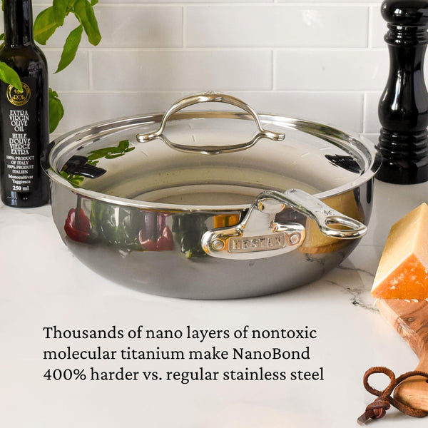 Hestan Nanobond Titanium 3.5-Quart Covered Essential Pan - Chef's Special