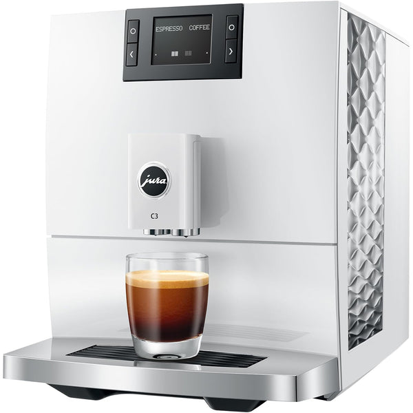 Jura C3 Coffee Machine - Piano White