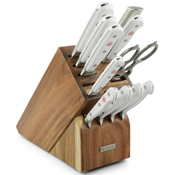 Wusthof Classic 12-Piece Knife Block Set - White