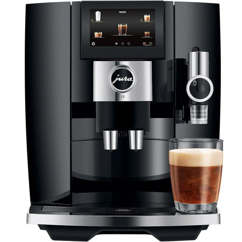 Jura J8 Automatic Coffee Machine, Piano Black