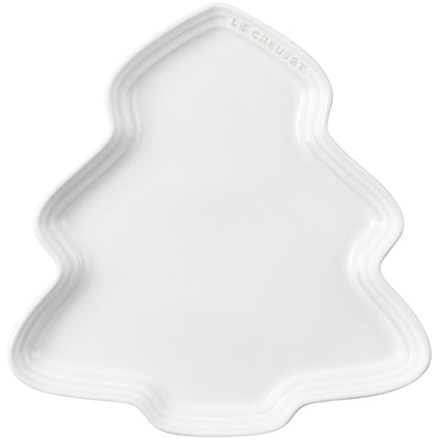 Le Creuset 5.5" Noel Collection: Tree Spoon Rest - White