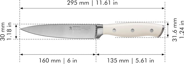 Henckels Forged Accent 2Pc Utility Set- White Handle