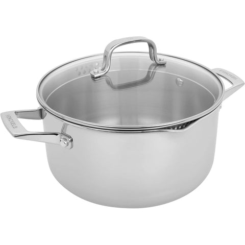 HENCKELS CLAD H3 6-QT STAINLESS STEEL DUTCH OVEN WITH LID