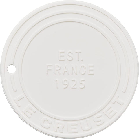 Le Creuset 8" diameter Silicone Trivet (est. 1925) - White