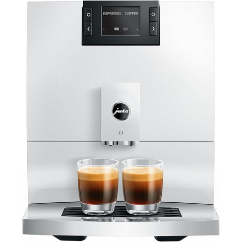 Jura C3 Coffee Machine - Piano White