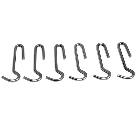 Enclume Straight Pot Hook, Set of 6, Use with Pot Racks, Stainless Steel