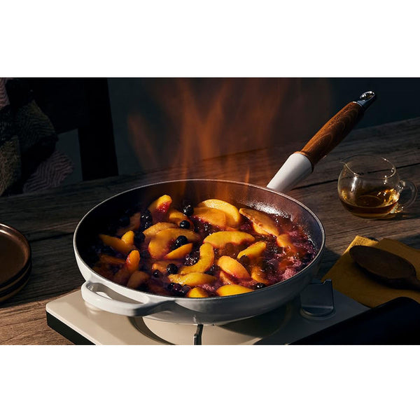 Le Creuset 10.25 in Signature Round Fry Pan 10.25 In Wood Handle Marseille