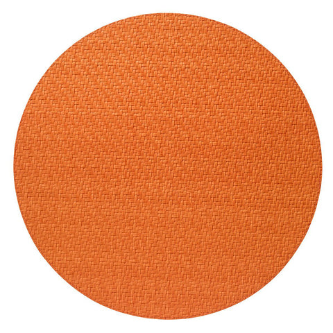 Bodrum Wicker Pumpkin 15 Inch Round Placemats Set of 4