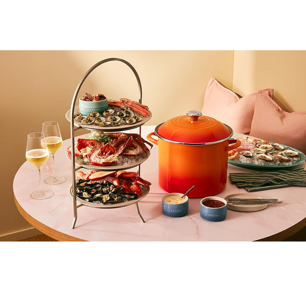 Le Creuset 10 qt. Stockpot - White