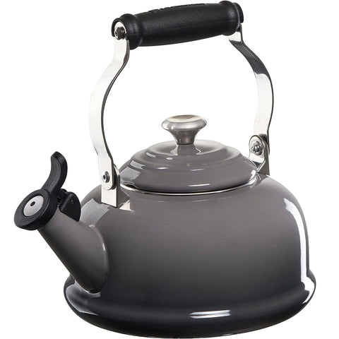 Le Creuset 1.7 qt. Whistling Kettle - Oyster w/ SS Knob