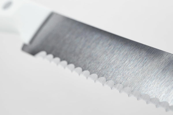 Wusthof Gourmet White 8" Bread Knife, Serrated