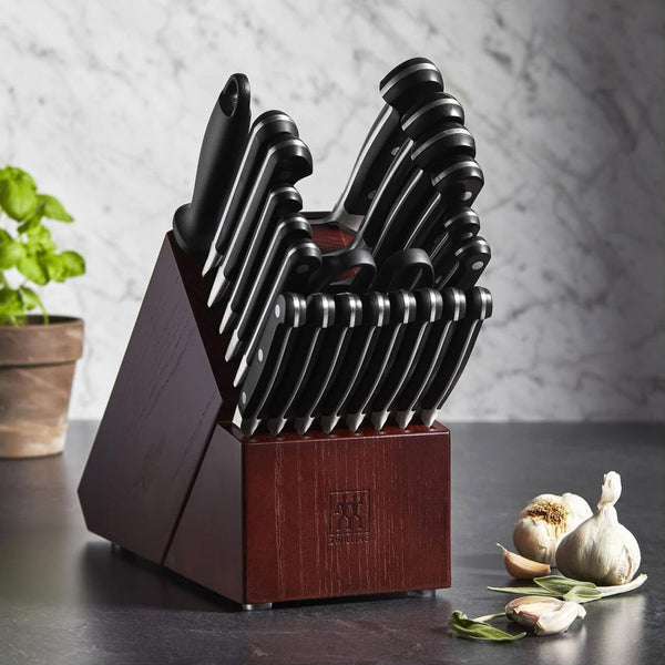 Zwilling Pro 22Pc Knife Block Set W/ 8 Forged Steak Knives