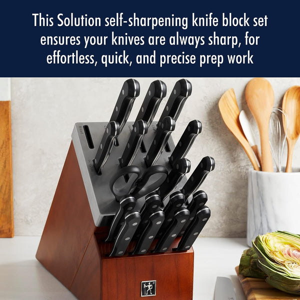 Henckels Solution 20Pc Self-Sharpening Knife Block Set