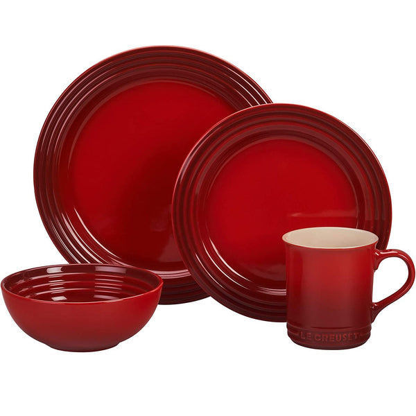 Le Creuset 16PC Dinnerware Set - Cerise