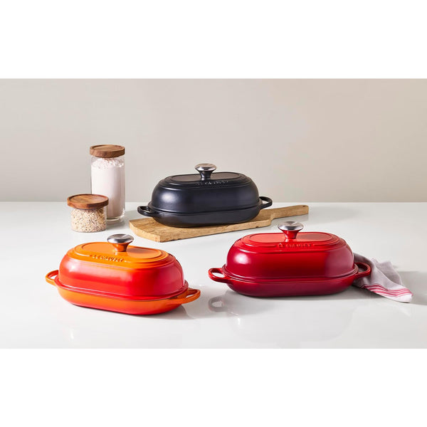 Le Creuset 1.5 qt. Signature Oval Bread Oven, Flame