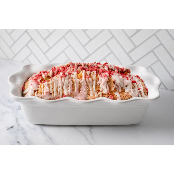 Le Creuset 9" Heritage Fluted Loaf Pan - White