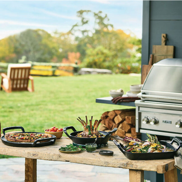 Le Creuset 12" Alpine Outdoor Collection - Square Grill Basket (Matte Black)