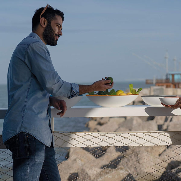 GUZZINI CENTERPIECE/FRUIT BOWL TWIST - Transparent Kiwi