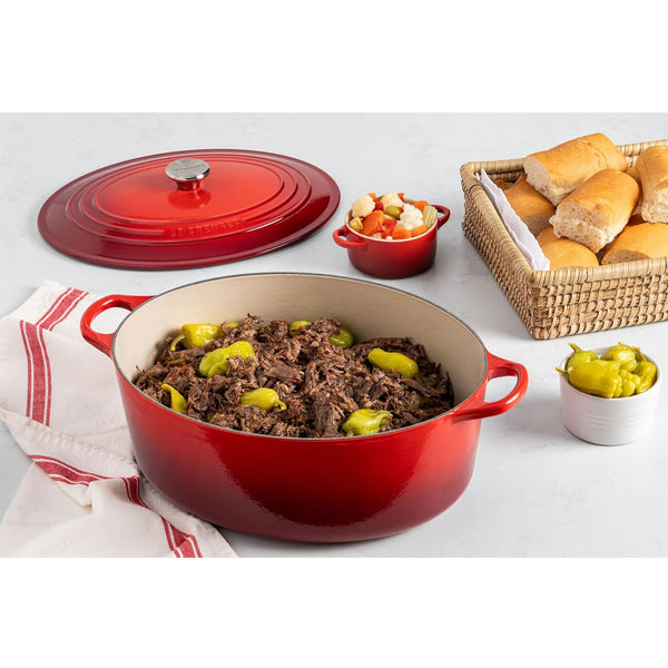 Le Creuset 8 qt. Signature Oval Dutch Oven - Peche