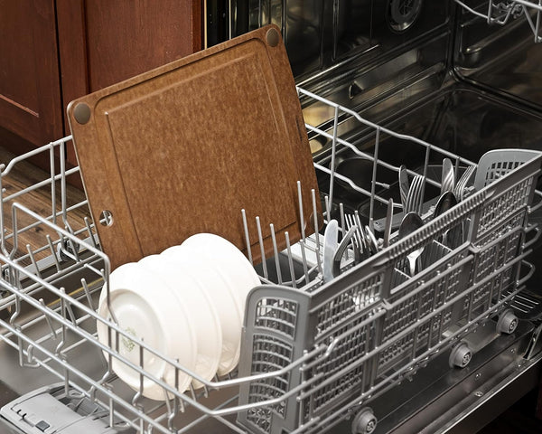 Epicurean All-In- One Cutting Board with Non-Slip Feet and Juice Groove, 14.5-Inch x 11.25-Inch, Nutmeg/Brown