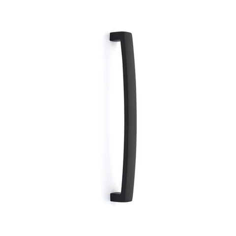 EMTEK BAUHAUS APP PULL 12"  US19 - FLAT BLACK