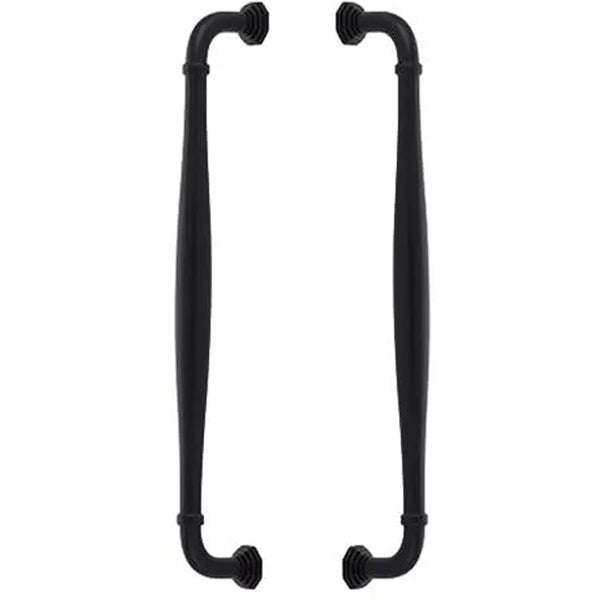 EMTEK BLY APP PULL 12"  US19 - FLAT BLACK