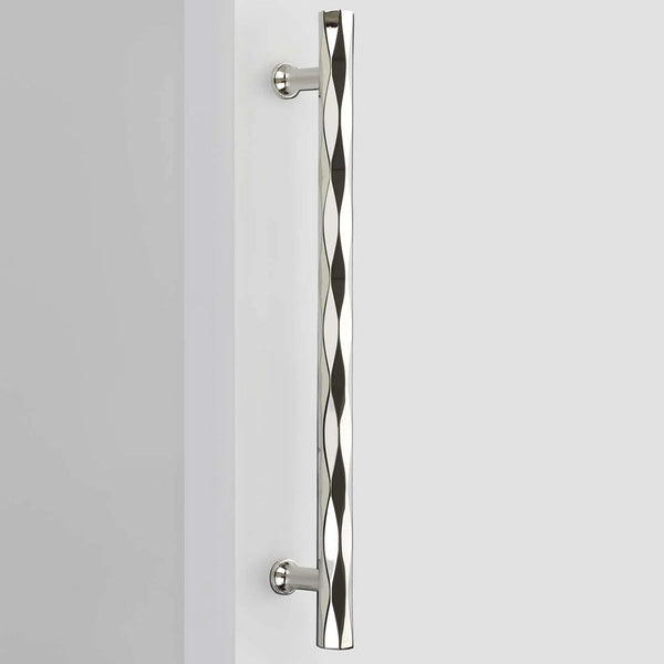 EMTEK TRIBECA APP PULL 12"  US14 - POLISHED NICKEL