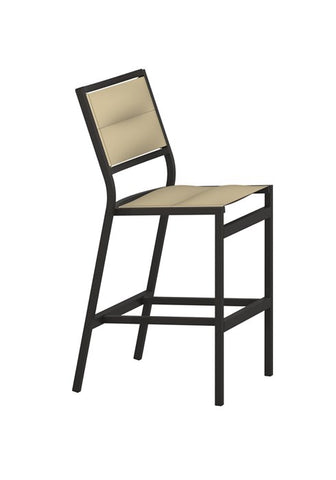 Tropitone Cabana Club Padded Sling Stationary Bar Stool, 30" - Grade B