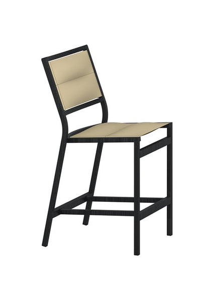 Tropitone Cabana Club Padded Sling Armless Stationary Counter Height Stool, 25" - Grade B