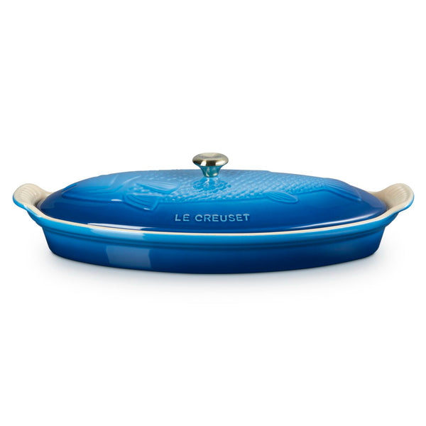 Le Creuset 1.7 qt. Fish Baker w/ Gold Knob - Marseille