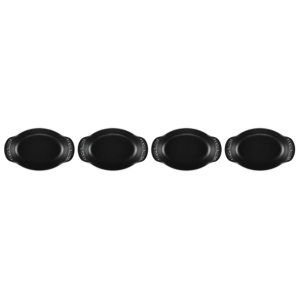Le Creuset Gourmand Collection 0.3 QT.  Mini Oval Baker, Set of 4