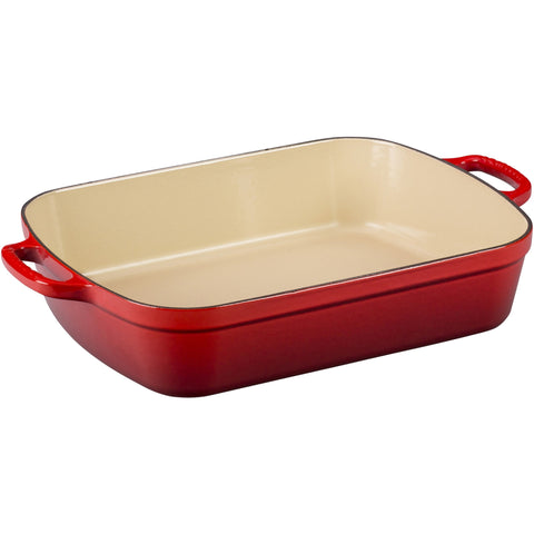 LE CREUSET 5.25-QUART SIGNATURE ROASTER - CERISE