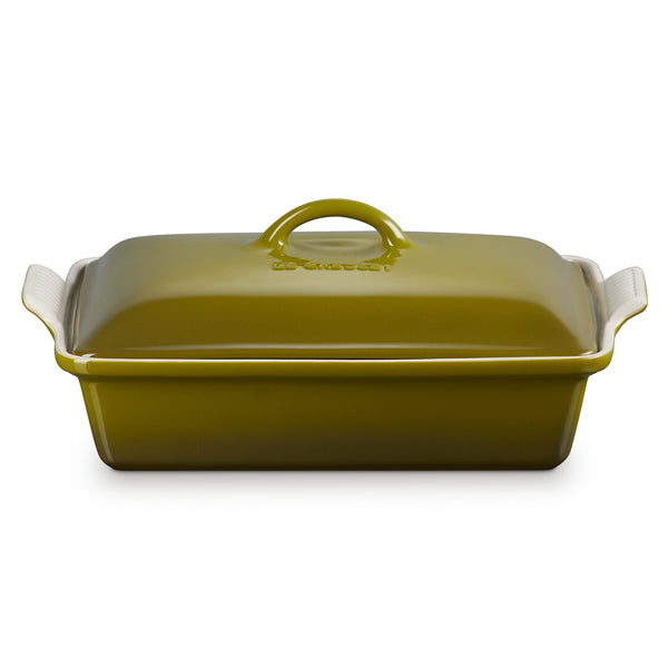 Le Creuset 4 qt. (12" x 9") Heritage Covered Rectangular Casserole - Olive