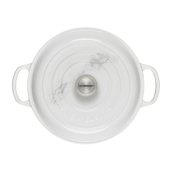 LE CREUSET 3.5 QT. SIGNATURE BRAISER - MARBLE APPLIQUE