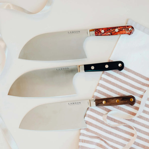 Lamson Forged 8" Santoku Cleaver - Fire