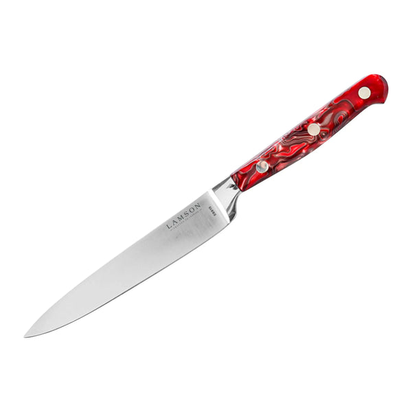 Lamson Forged 5" Steak Knife, Fine Edge  - Fire