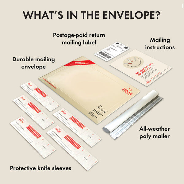 ZWILLING Knife Aid Professional Knife Sharpening by Mail