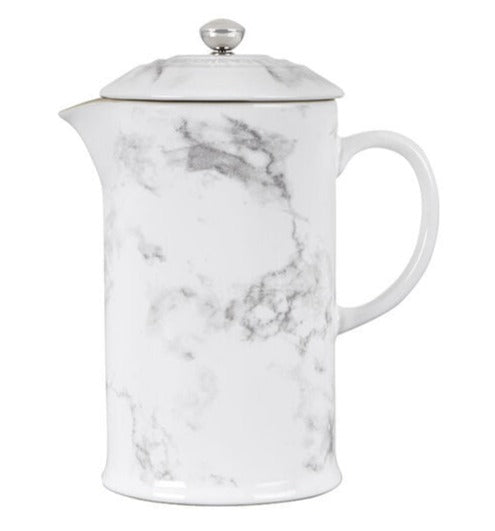 LE CREUSET 34 OZ. FRENCH PRESS - MARBLE APPLIQUE