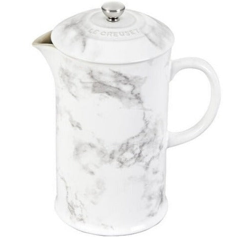 LE CREUSET 34 OZ. FRENCH PRESS - MARBLE APPLIQUE