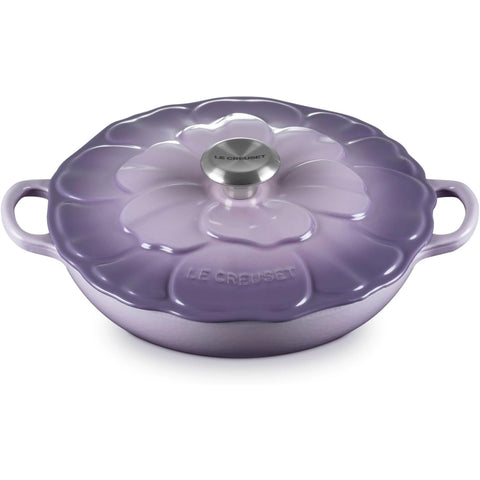 Le Creuset 2.25 qt. Signature Petal Braiser with Light Gold Knob, Provence
