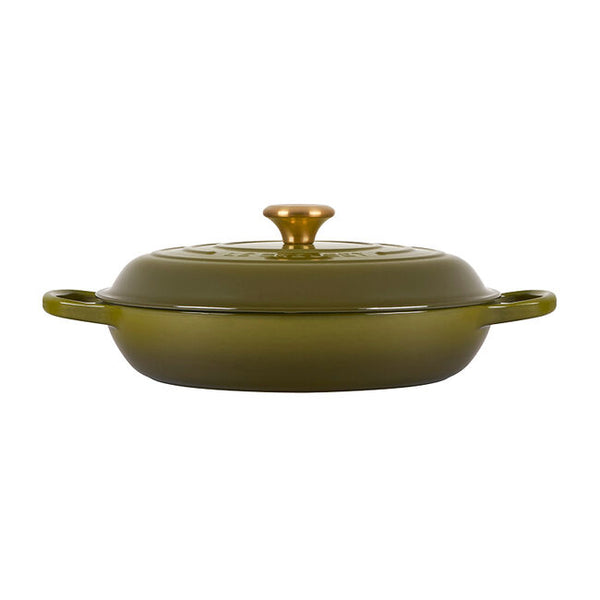 Le Creuset 3.5 qt. Signature Braiser - Olive