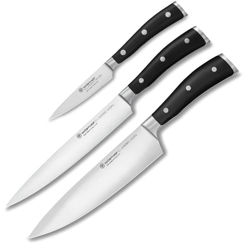 Wusthof Classic Ikon Three Piece Chef's Set