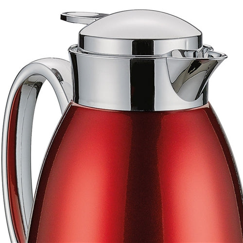 Frieling "Venezia" Insulated Server, glass liner, Red, 34 fl. oz.
