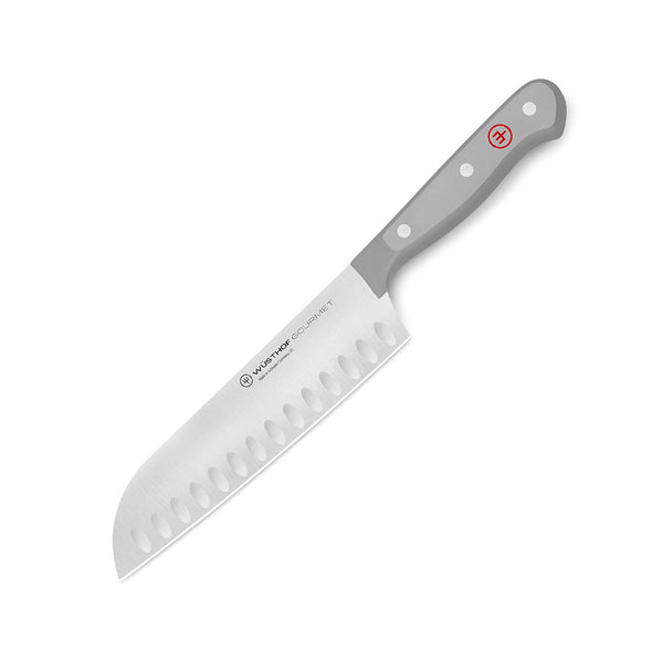 WUSTHOF GOURMET GREY 7" SANTOKU, HOLLOW EDGE