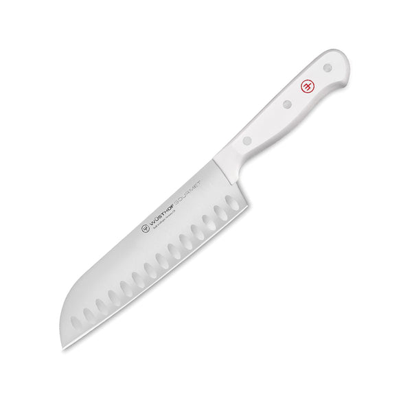 WUSTHOF GOURMET WHITE 7" SANTOKU, HOLLOW EDGE