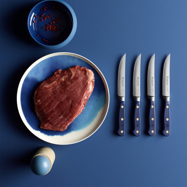 Wusthof Classic  Four Piece Steak Knife Set - Wild Blueberry