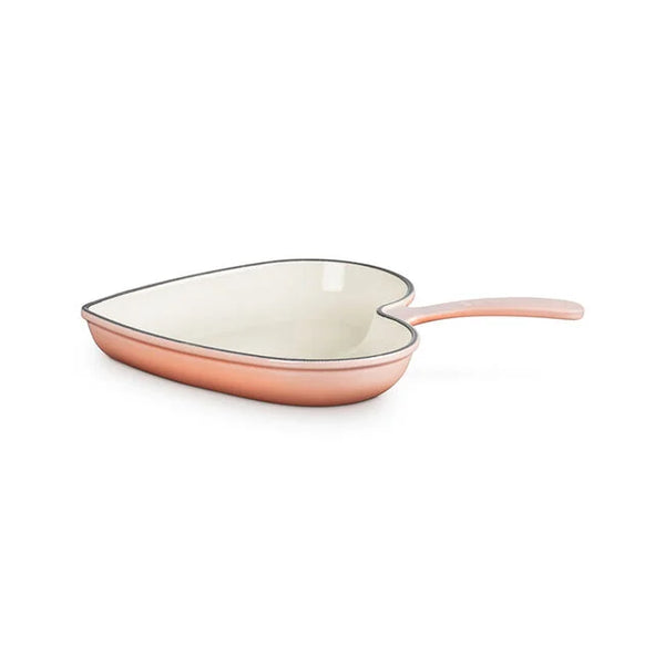 Le Creuset 10.25 " Traditional Heart Skillet  - Peche
